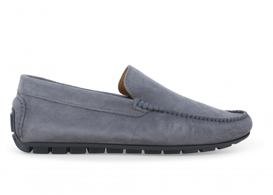 Mocassino uomo drive in camoscio jeans u16012z