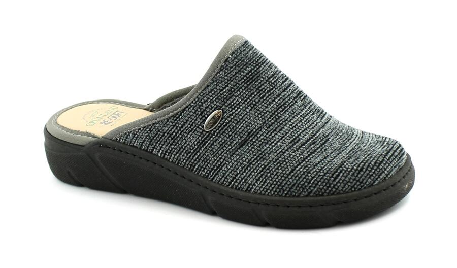 GRUNLAND AMMY CI1812 grigio ciabatte pantofole donna feltro re-soft comfort