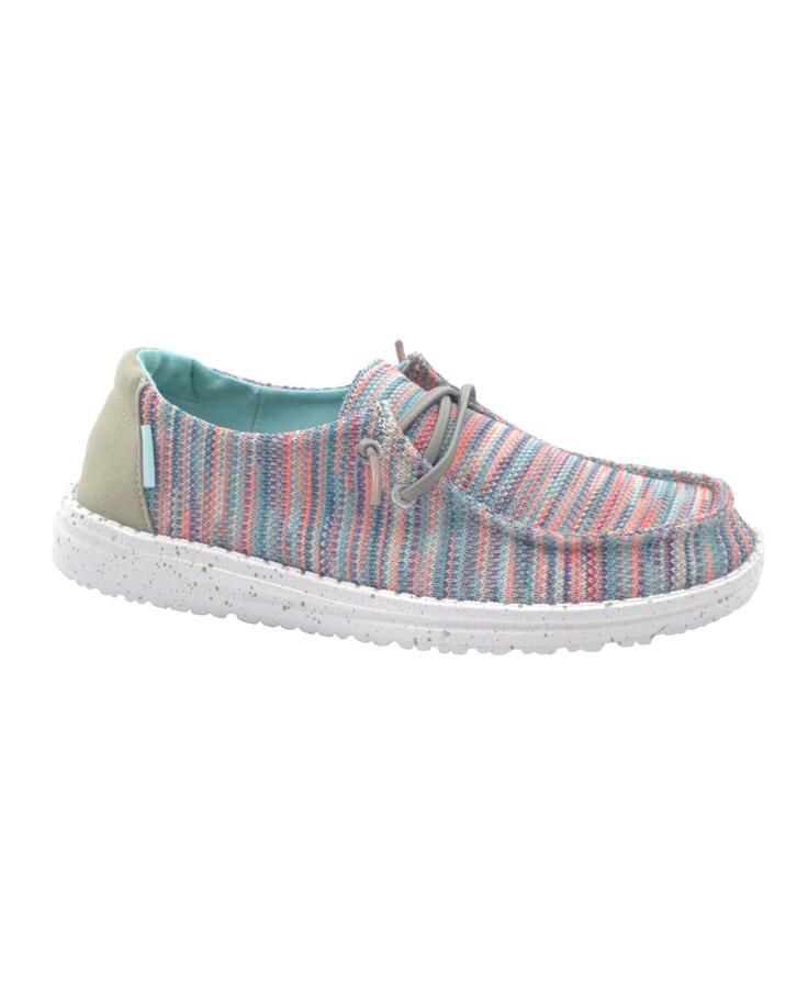 HEY DUDE WENDY SOX sunset pink multicolore scarpe donna sneakers lacci