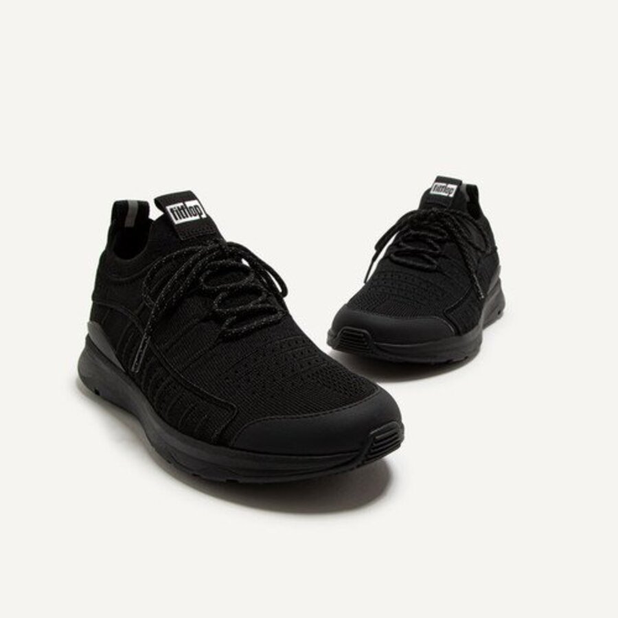 FitFlop VITAMIN FF KNIT SPORTS TRAINERS ALL BLACK (size: 37)