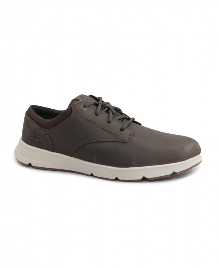 TIMBERLAND A6C8E PARKER STREET dark brown marrone scarpe uomo sneakers pelle lacci