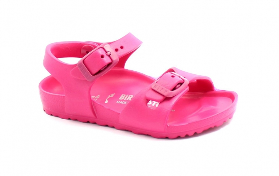 BIRKENSTOCK RIO EVA 1015463 beetrot purple fuchsia sandali gomma bambina fibbie