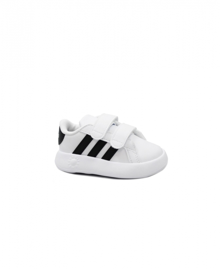 ADIDAS GRAND COURT 2.0 CF ID5271 bianco nero scarpe bambino unisex sneakers strappi