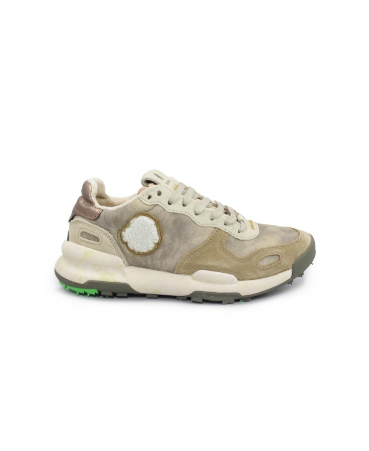 SATORISAN 120090 CHACRONA PREMIUM desert beige scarpe donna sneakers lacci pelle