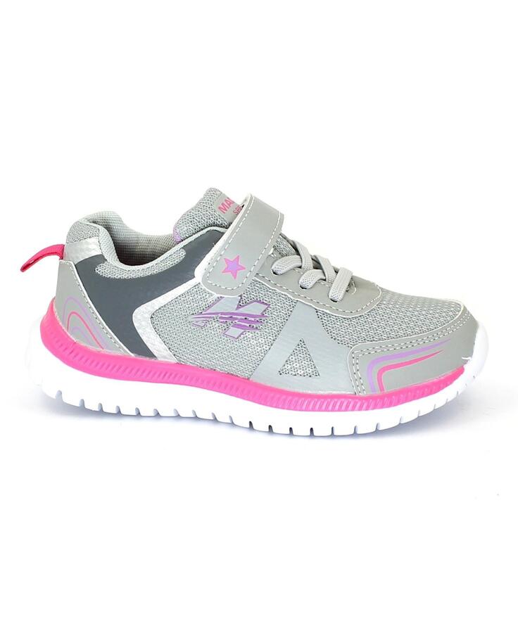 MADIGAN KICK grey grigio rosa scarpe bambina ginnastica sneakers strappo + elastici