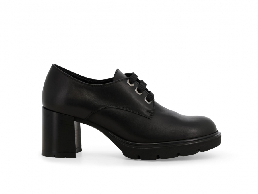 Mocassino donna comodo ed elegante in pelle nero l5265