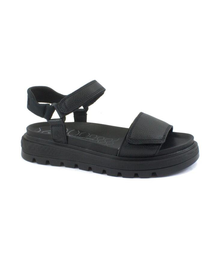 TIMBERLAND A2F2J black scarpe donna sandali strappi platform pelle RAY CITY SANDAL