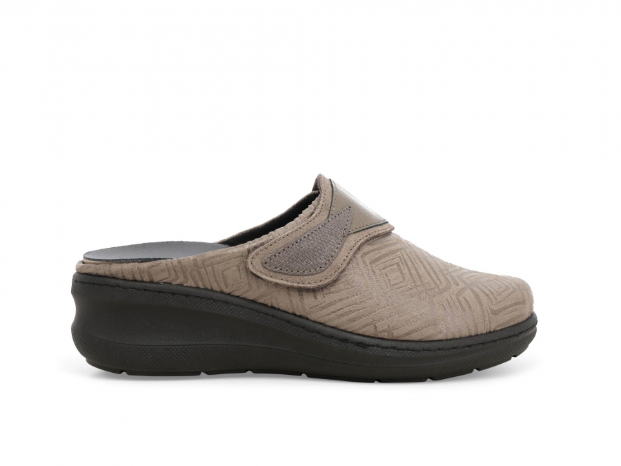 Pantofola donna in pelle castoro pd908z