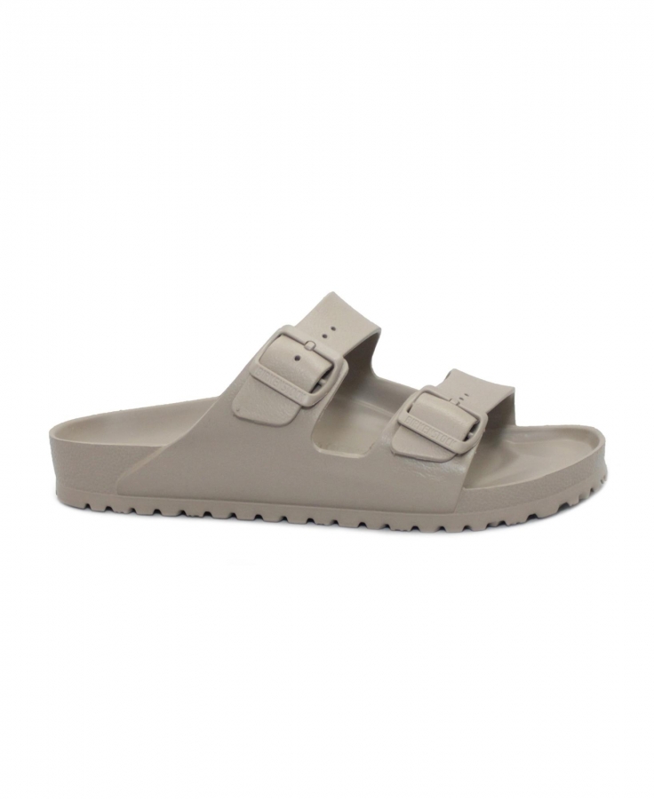 BIRKENSTOCK ARIZONA EVA 1030447 gray taupe ciabatte uomo fibbie gomma