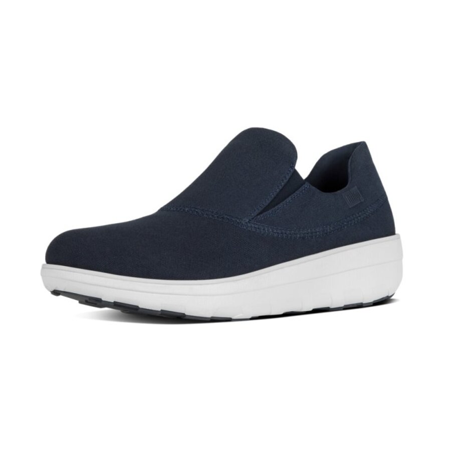 FitFlop LOAFF TM SPORTY SLIP-ON SNEAKER (CANVAS) SUPERNAVY TEXTILE (size: 37)