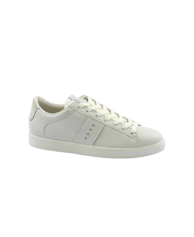 ECCO STREET LITE W 212803 white bianco scarpe donna sneakers pelle lacci