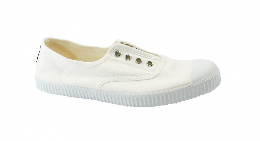 CIENTA 70997 05 35/41 bianco scarpe bambina elastico tessuto slip on profumata