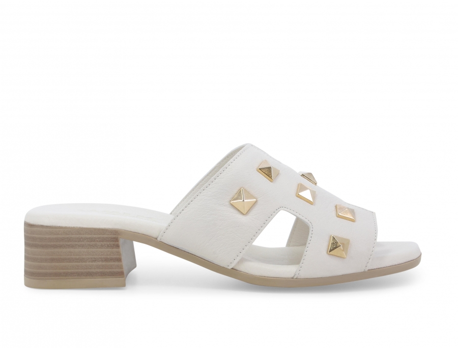 Ciabatta donna in pelle crema k56018z