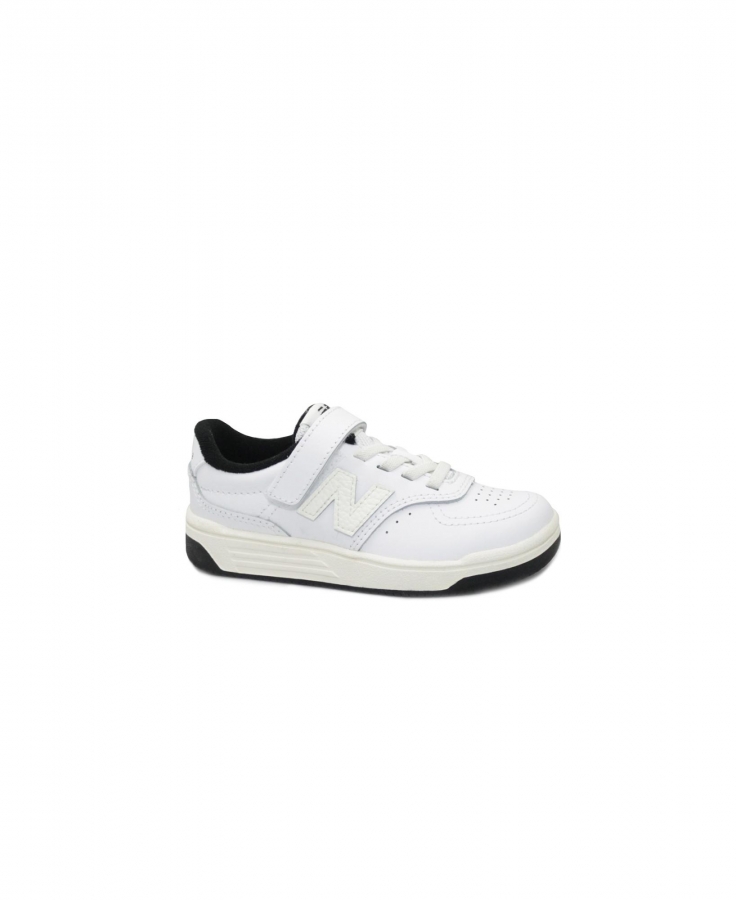NEW BALANCE PHB80 AB bianco scarpe sneakers bambini strappi più lacci ecopelle