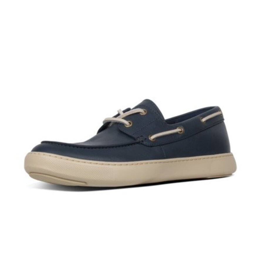 FitFlop LAWRENCE BOAT SHOES MIDNIGHT NAVY CO (size: 44)