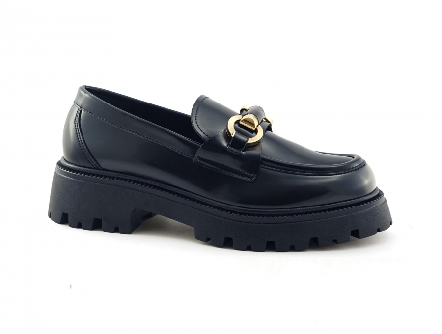 VSI AMALIA mocassini vegani rossi lucidi morsetto Made in Italy