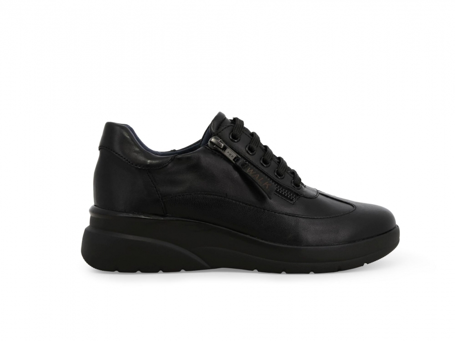 Sneakers donna in pelle nero k55439z
