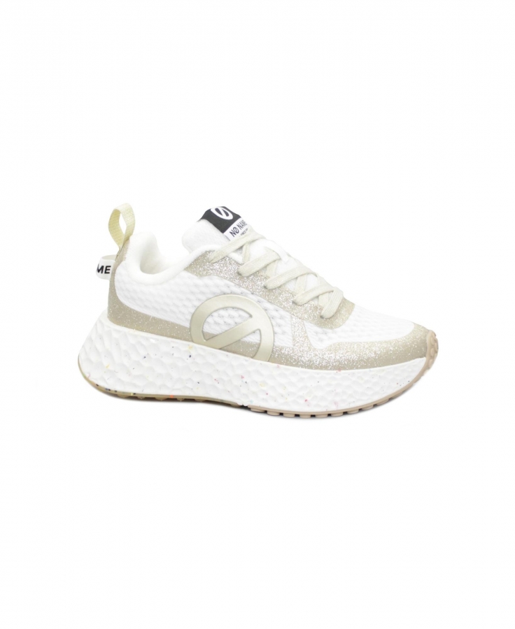 NO NAME CARTER FLY PROTECT white light gold scarpe sneakers donna lacci