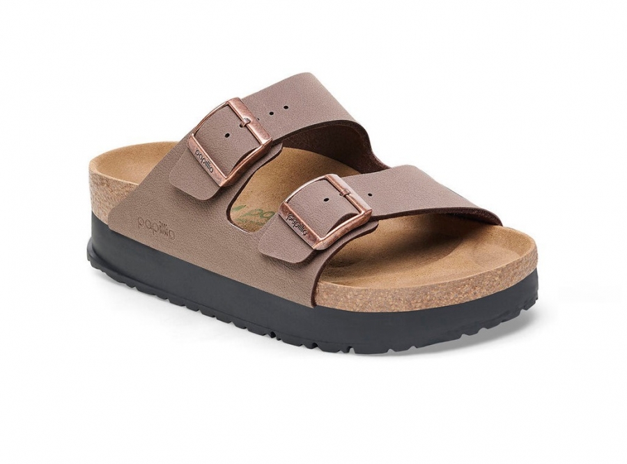 PAPILLIO vegan by Birk Arizona moka ciabatte Donna platform scarpe vegane eco