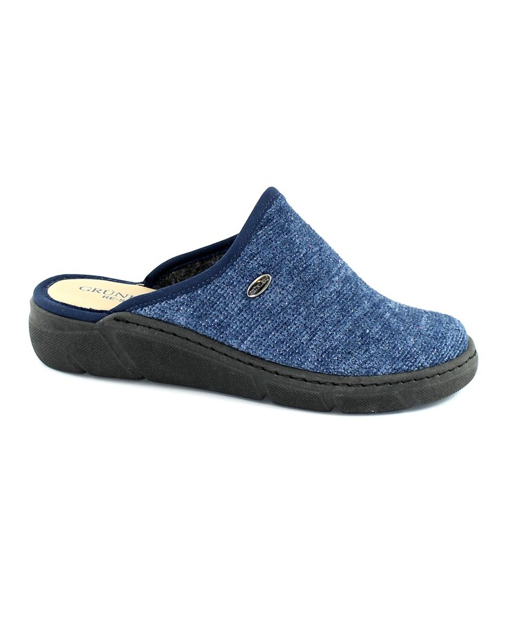 GRUNLAND AMMY CI1819 blu ciabatte pantofole donna feltro re-soft comfort