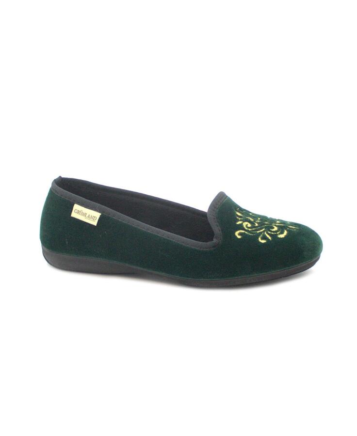 GRUNLAND TAXI PA1221 verde pantofola donna tessuto