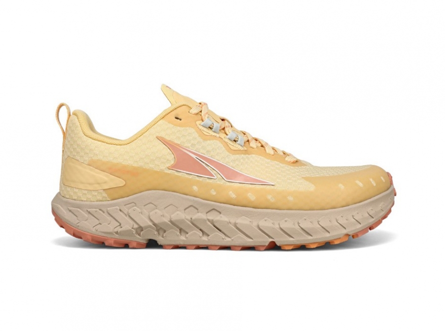 ALTRA OUTROAD Scarpe vegane running zero drop donna ibride pianta larga orange eco
