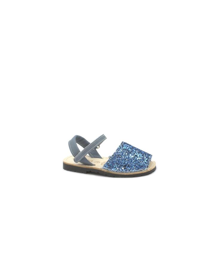 CIENTA 1041014 05 26/34 petroleo azzurro scarpe sandali bambina minorchine strappo pelle glitter