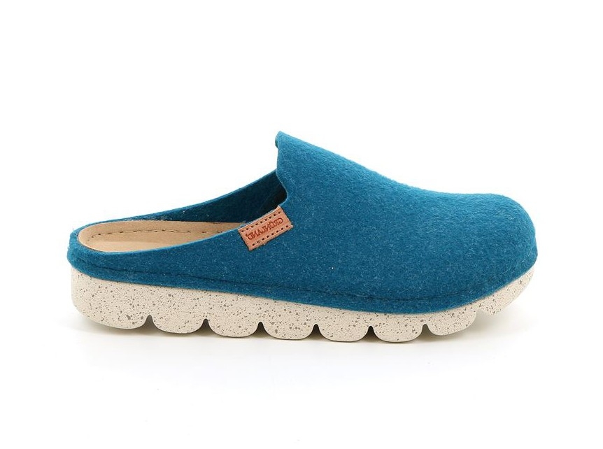 GRUNLAND VEG POFF CI2777 smeraldo ciabatte Donna comfort riciclate vegan shoes