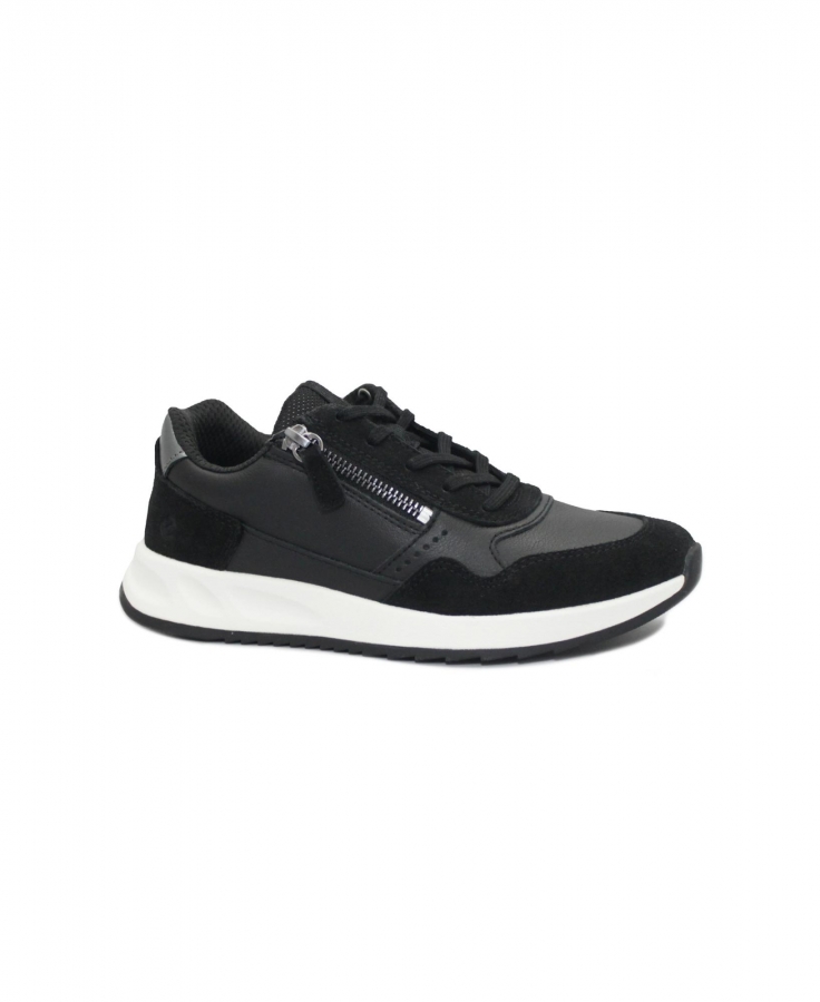 ECCO OTM W LACE black nero scarpe donna sneakers lacci comfort