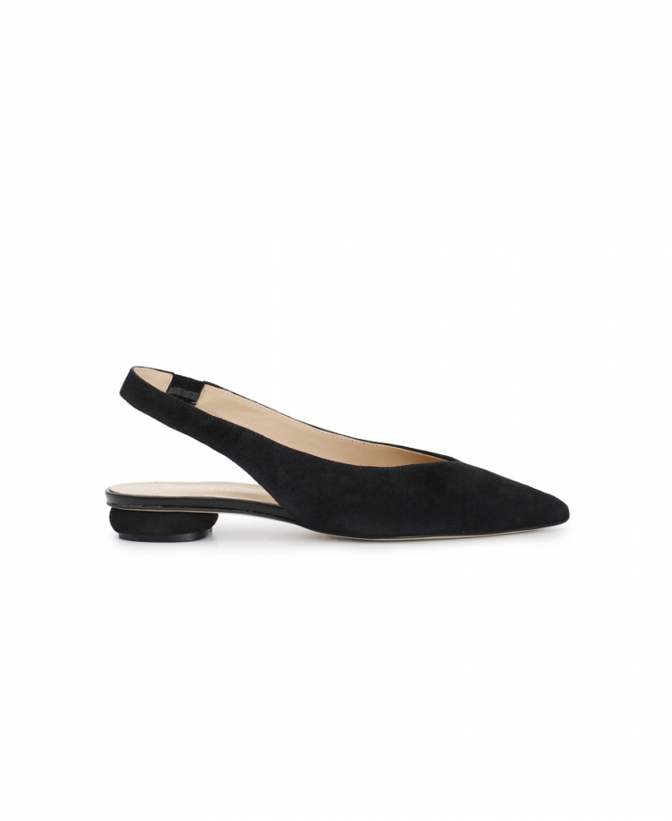 CAFè NOIR ED5240 nero sandalo ballerina donna cinturino elastico pelle