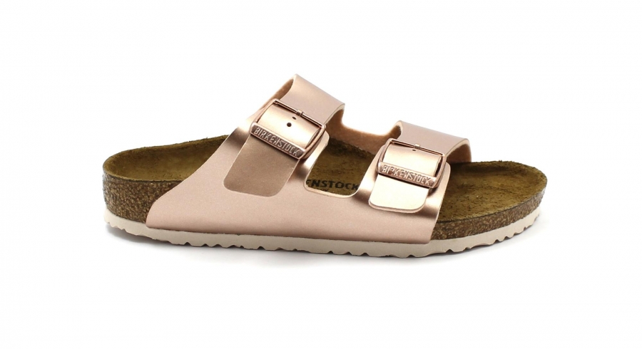 BIRKENSTOCK ARIZONA kids 1012478 electric metallic copper ciabatte bambina fibbie