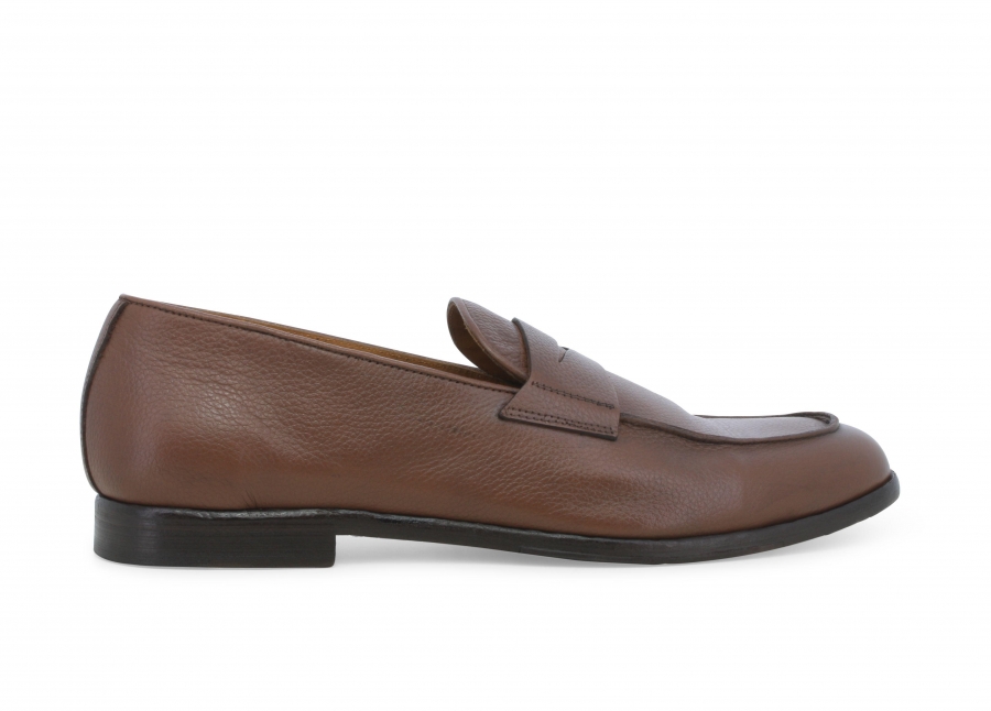 Mocassino uomo in pelle marrone u90308z