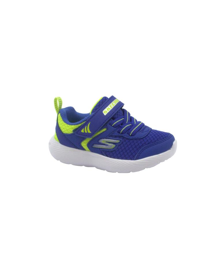 SKECHERS 407237N RELTER blue lime scarpe bambino sneakers strappo laccio elastico