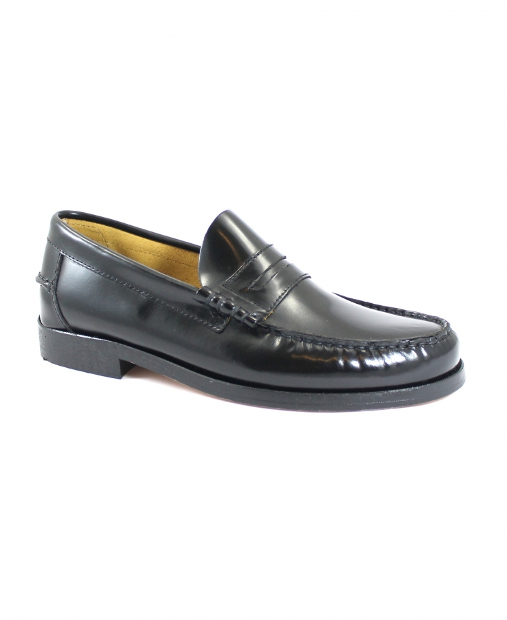 MELLUSO WALK U18209 nero scarpe uomo mocassino college slip on pelle