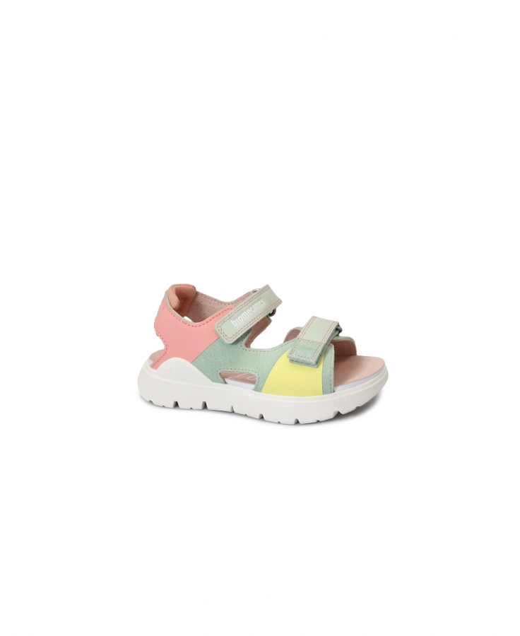 BIOMECANICS 252227 25/27 bali rosa multicolore scarpe sandali bambina strappi pelle