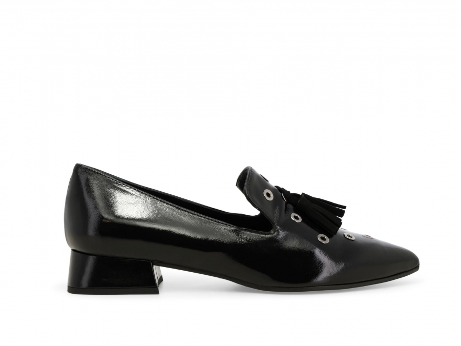 Décolleté donna in vernice nero a103