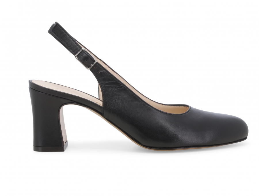 Décolleté donna in pelle nero x516z